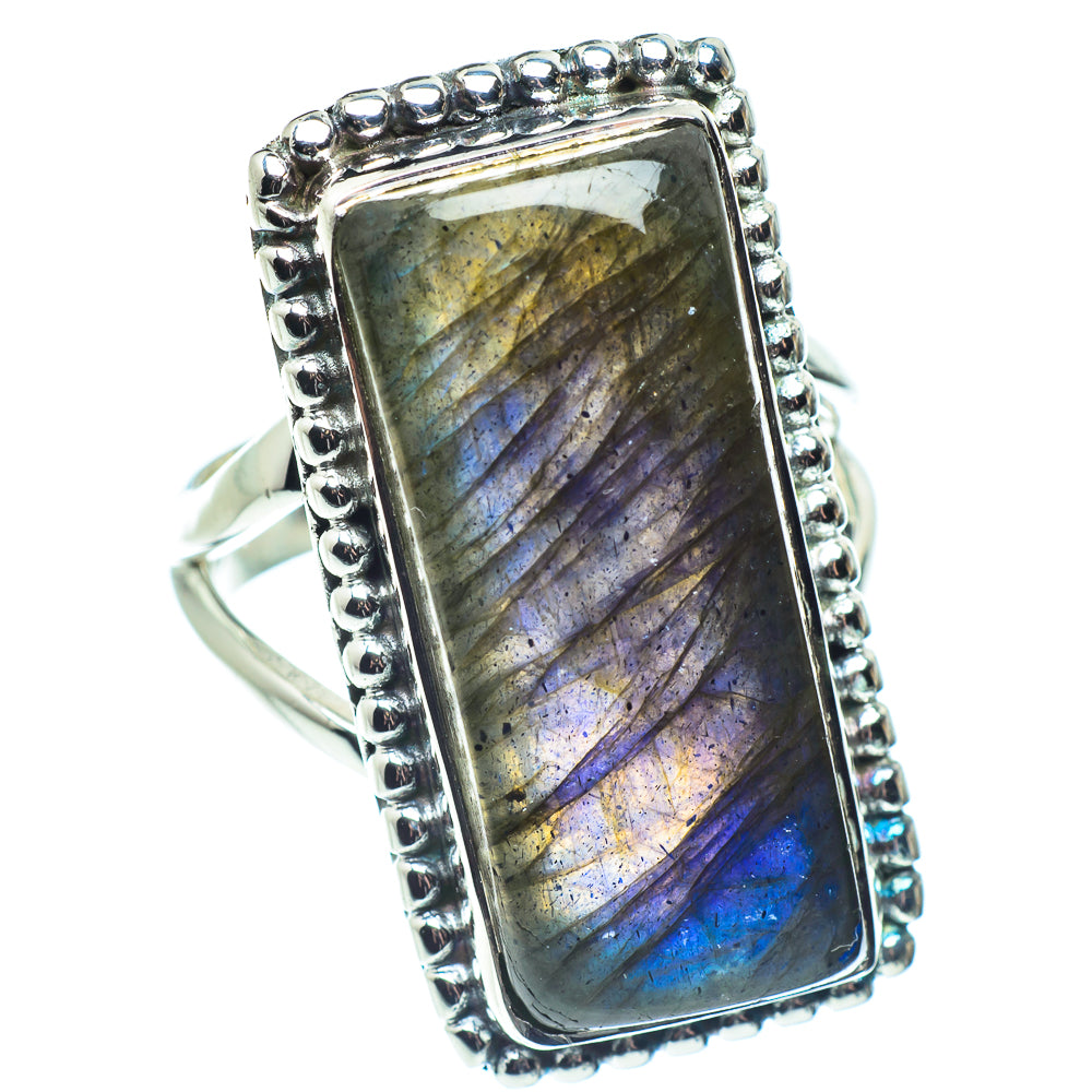 Labradorite Rings handcrafted by Ana Silver Co - RING59178