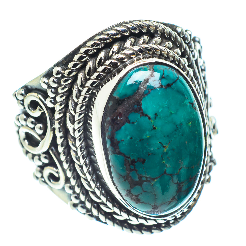 Tibetan Turquoise Rings handcrafted by Ana Silver Co - RING59185