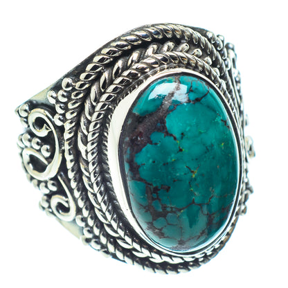 Tibetan Turquoise Rings handcrafted by Ana Silver Co - RING59185