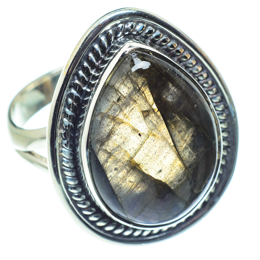 Labradorite Rings handcrafted by Ana Silver Co - RING59189