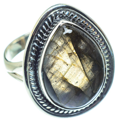 Labradorite Rings handcrafted by Ana Silver Co - RING59189