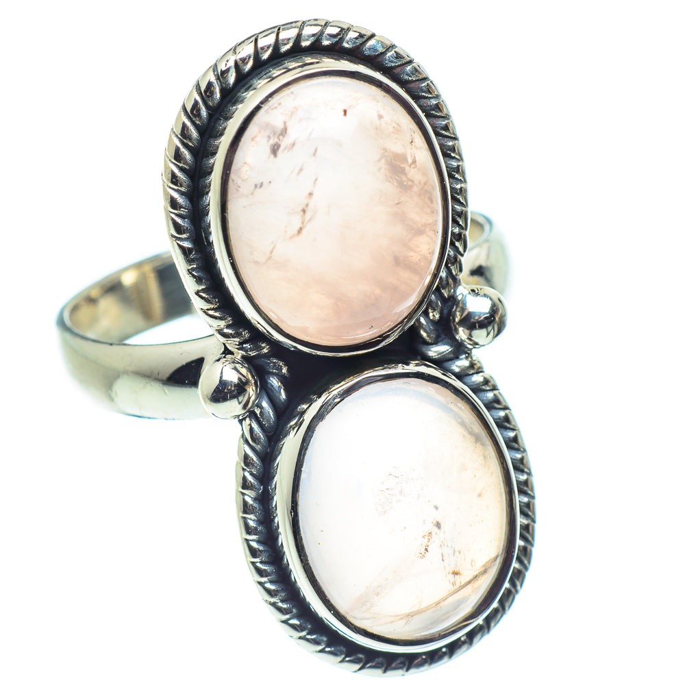 Rose Quartz Rings handcrafted by Ana Silver Co - RING59200