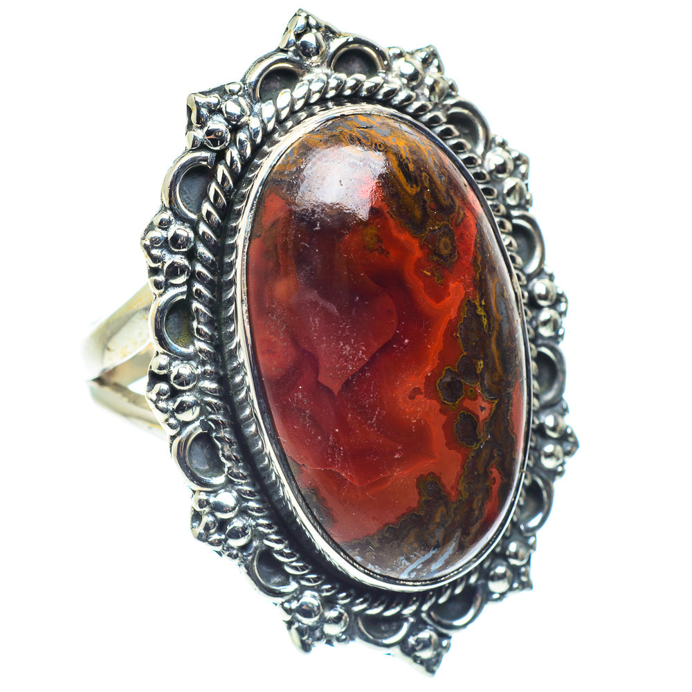 Moroccan Agate Rings handcrafted by Ana Silver Co - RING59203