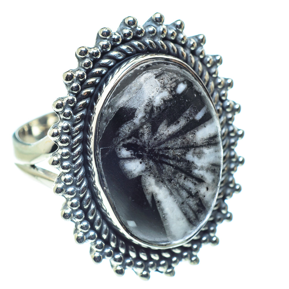 Chrysanthemums Stone Rings handcrafted by Ana Silver Co - RING59204
