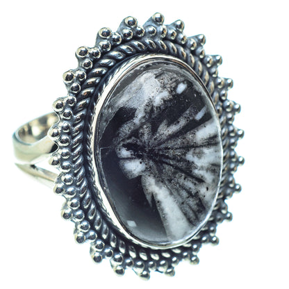 Chrysanthemums Stone Rings handcrafted by Ana Silver Co - RING59204