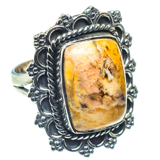 Plume Agate Rings handcrafted by Ana Silver Co - RING59214