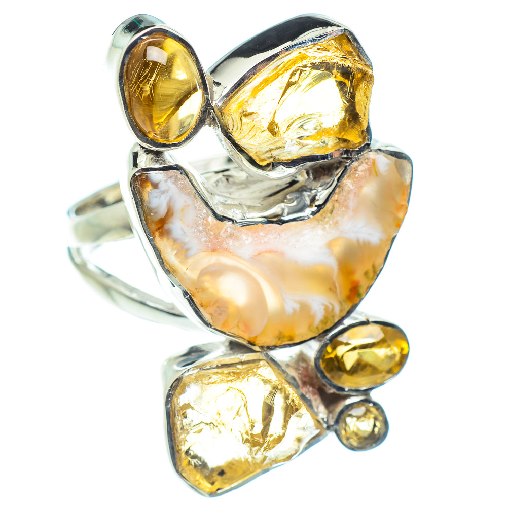 Geode Slice Rings handcrafted by Ana Silver Co - RING59216