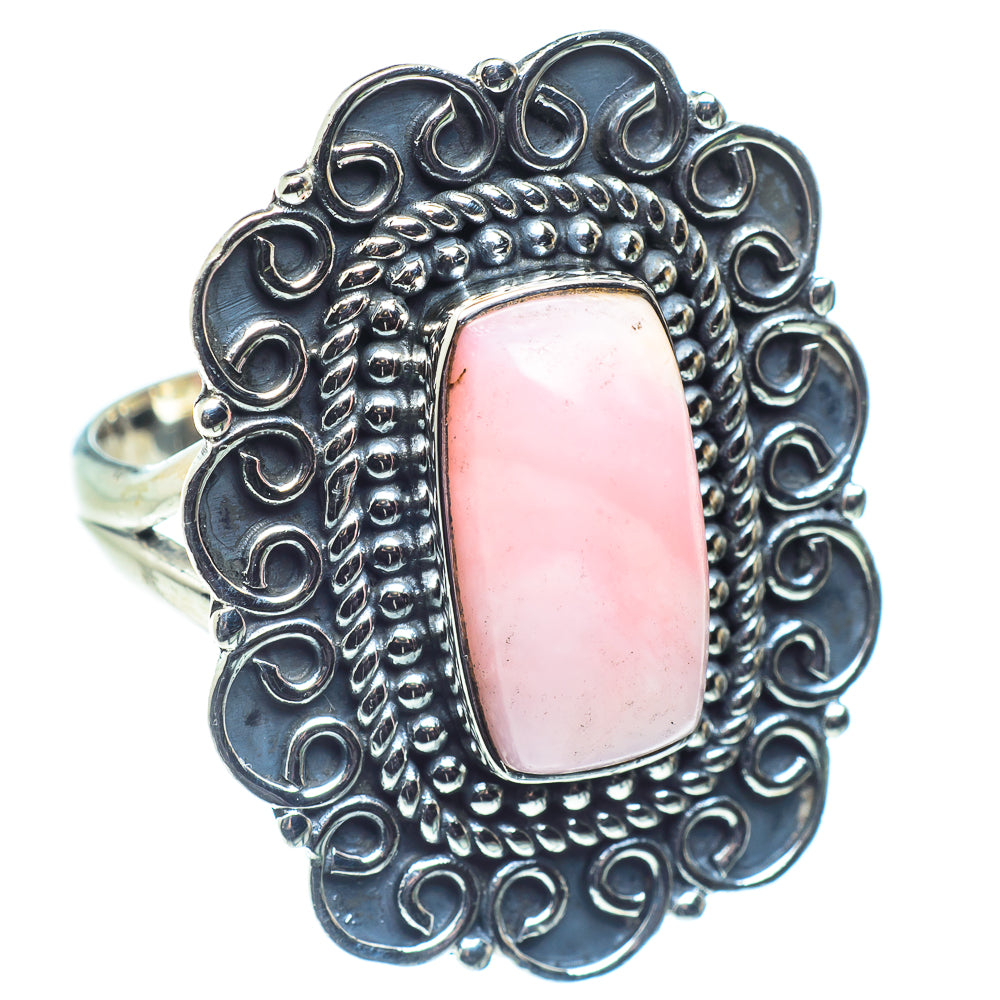 Pink Opal Rings handcrafted by Ana Silver Co - RING59219