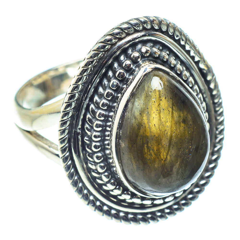 Labradorite Rings handcrafted by Ana Silver Co - RING59222