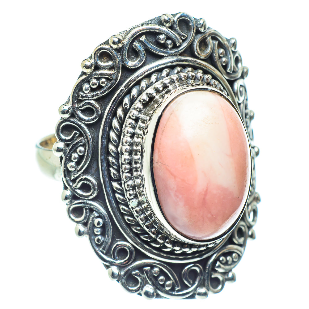 Pink Opal Rings handcrafted by Ana Silver Co - RING59223