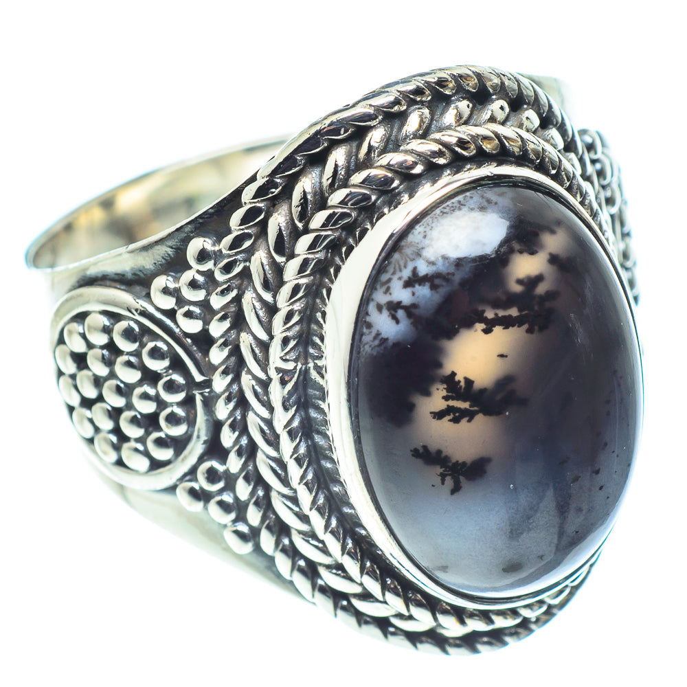 Dendritic Opal Rings handcrafted by Ana Silver Co - RING59225