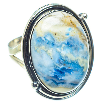Blue Scheelite Rings handcrafted by Ana Silver Co - RING59227