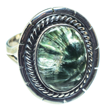 Seraphinite Rings handcrafted by Ana Silver Co - RING59239