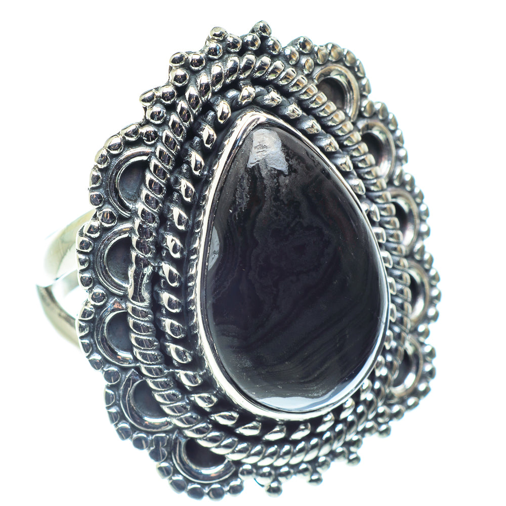 Psilomelane Rings handcrafted by Ana Silver Co - RING59240