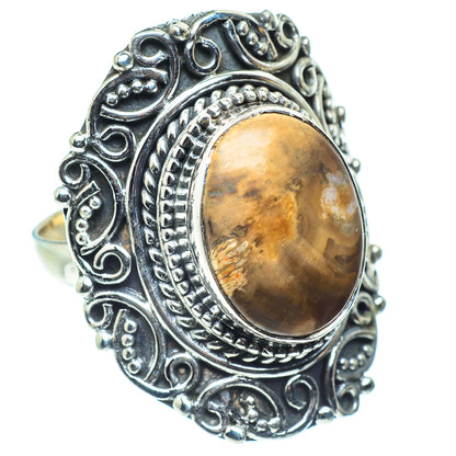 Petrified Wood Rings handcrafted by Ana Silver Co - RING59256