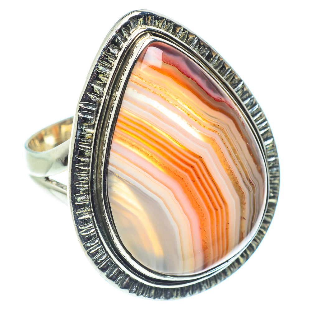 Botswana Agate Rings handcrafted by Ana Silver Co - RING59259