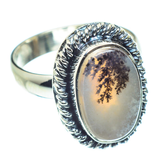 Scenic Dendritic Agate Rings handcrafted by Ana Silver Co - RING59264