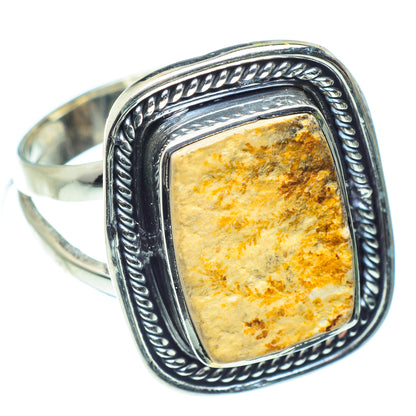 Germany Psilomelane Dendrite Rings handcrafted by Ana Silver Co - RING59267