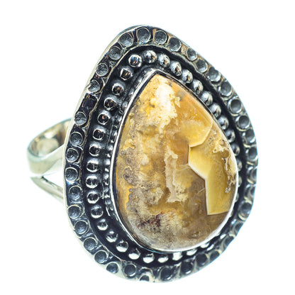 Laguna Lace Agate Rings handcrafted by Ana Silver Co - RING59271