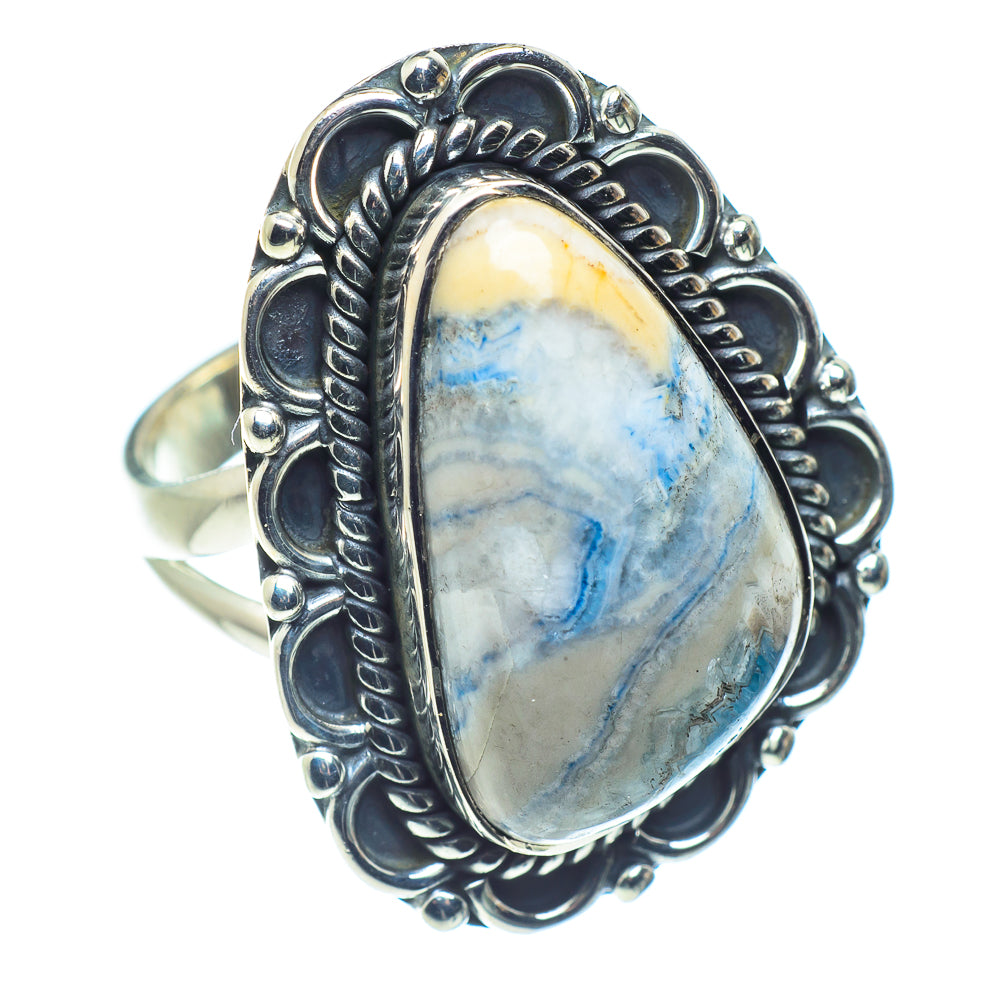 Blue Scheelite Rings handcrafted by Ana Silver Co - RING59272