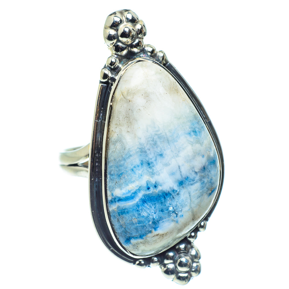 Blue Scheelite Rings handcrafted by Ana Silver Co - RING59276