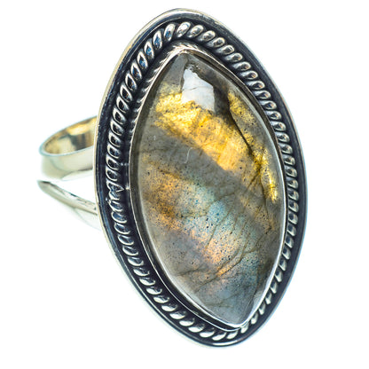 Labradorite Rings handcrafted by Ana Silver Co - RING59285