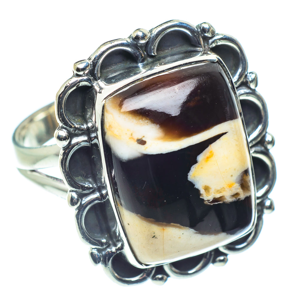 Peanut Wood Jasper Rings handcrafted by Ana Silver Co - RING59288
