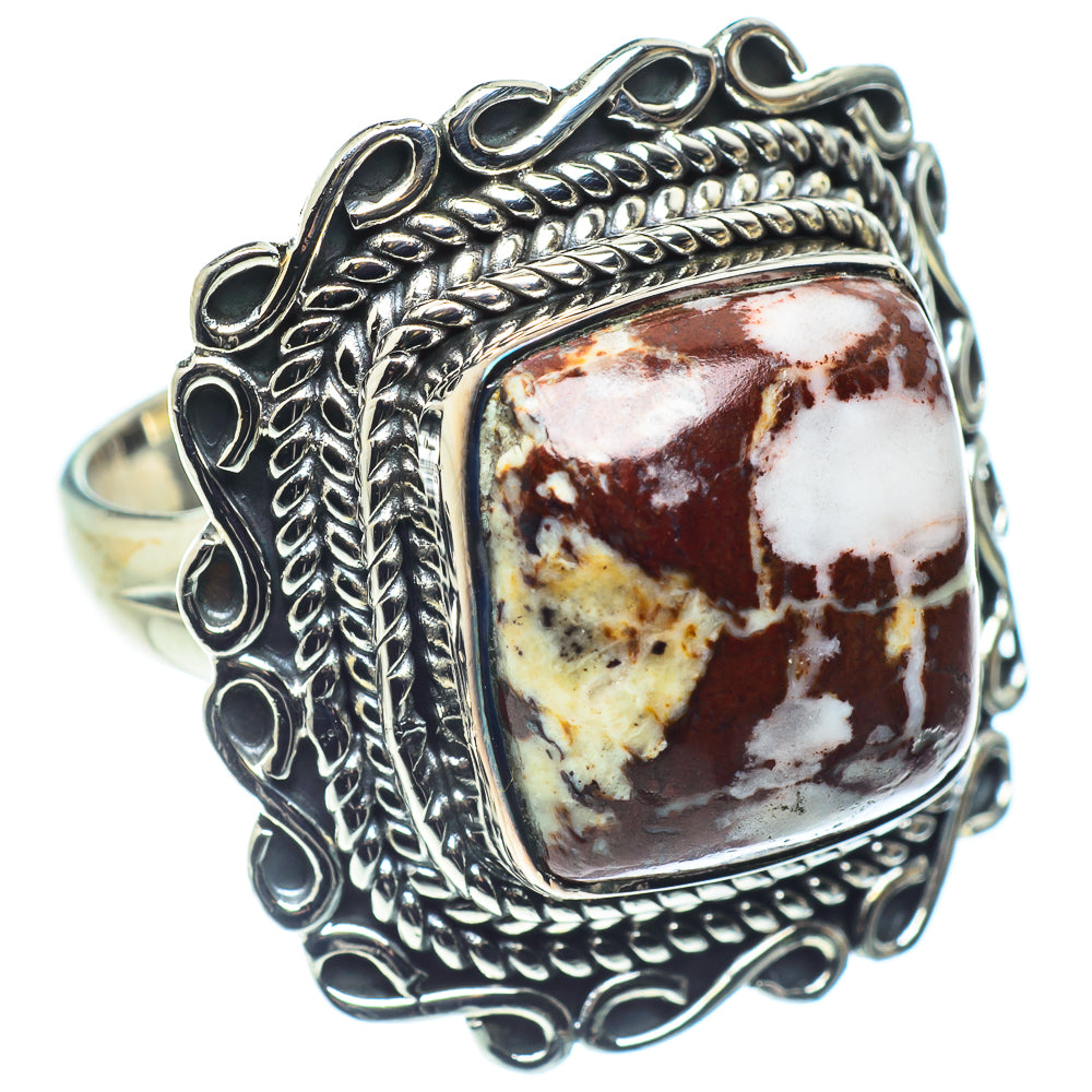 Peanut Wood Jasper Rings handcrafted by Ana Silver Co - RING59311