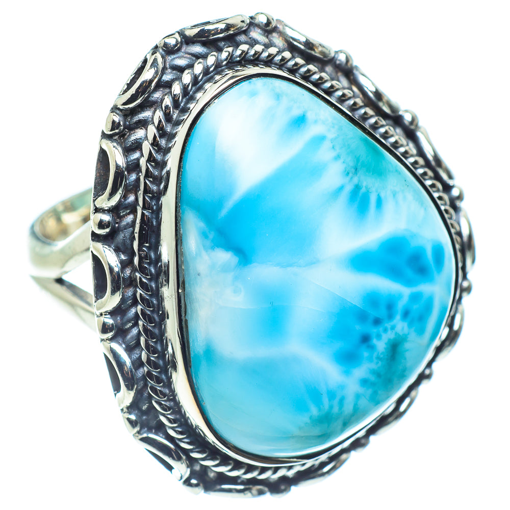 Larimar Rings handcrafted by Ana Silver Co - RING59323