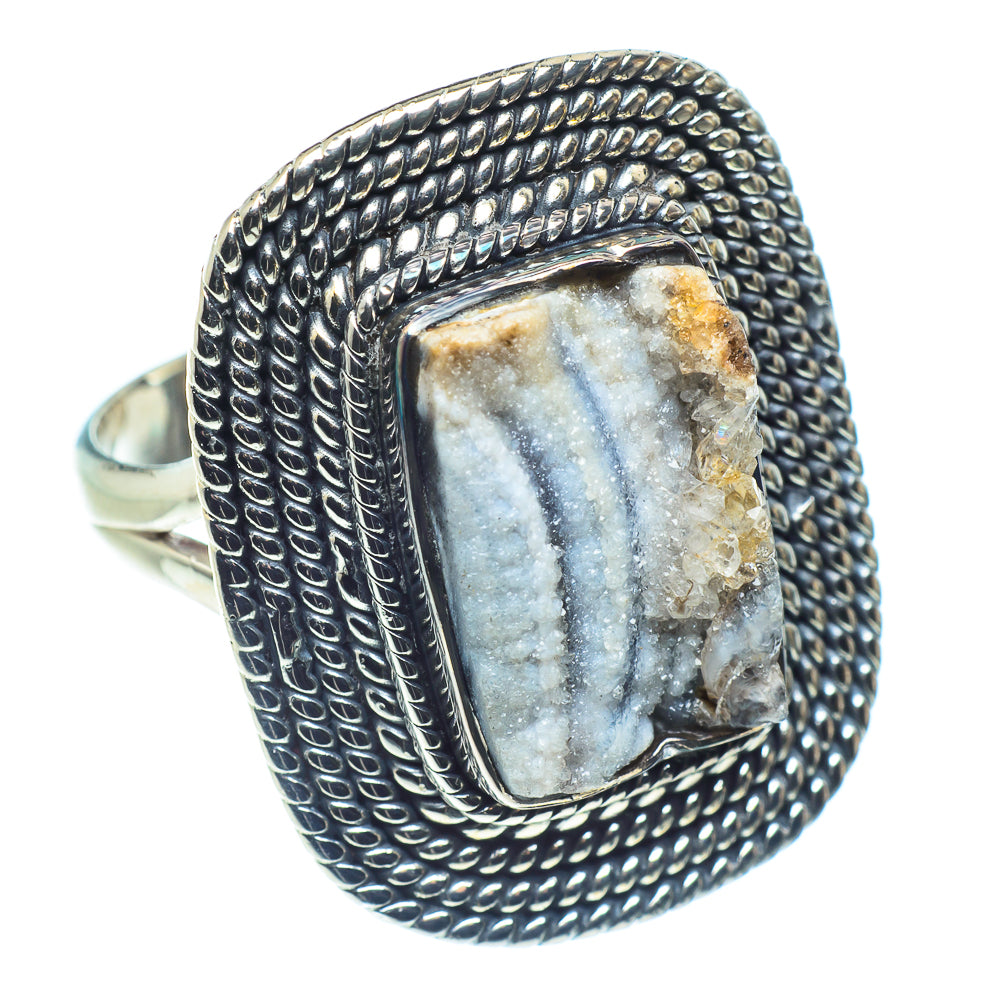 Desert Druzy Rings handcrafted by Ana Silver Co - RING59329