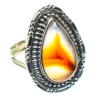 Botswana Agate Rings handcrafted by Ana Silver Co - RING59330