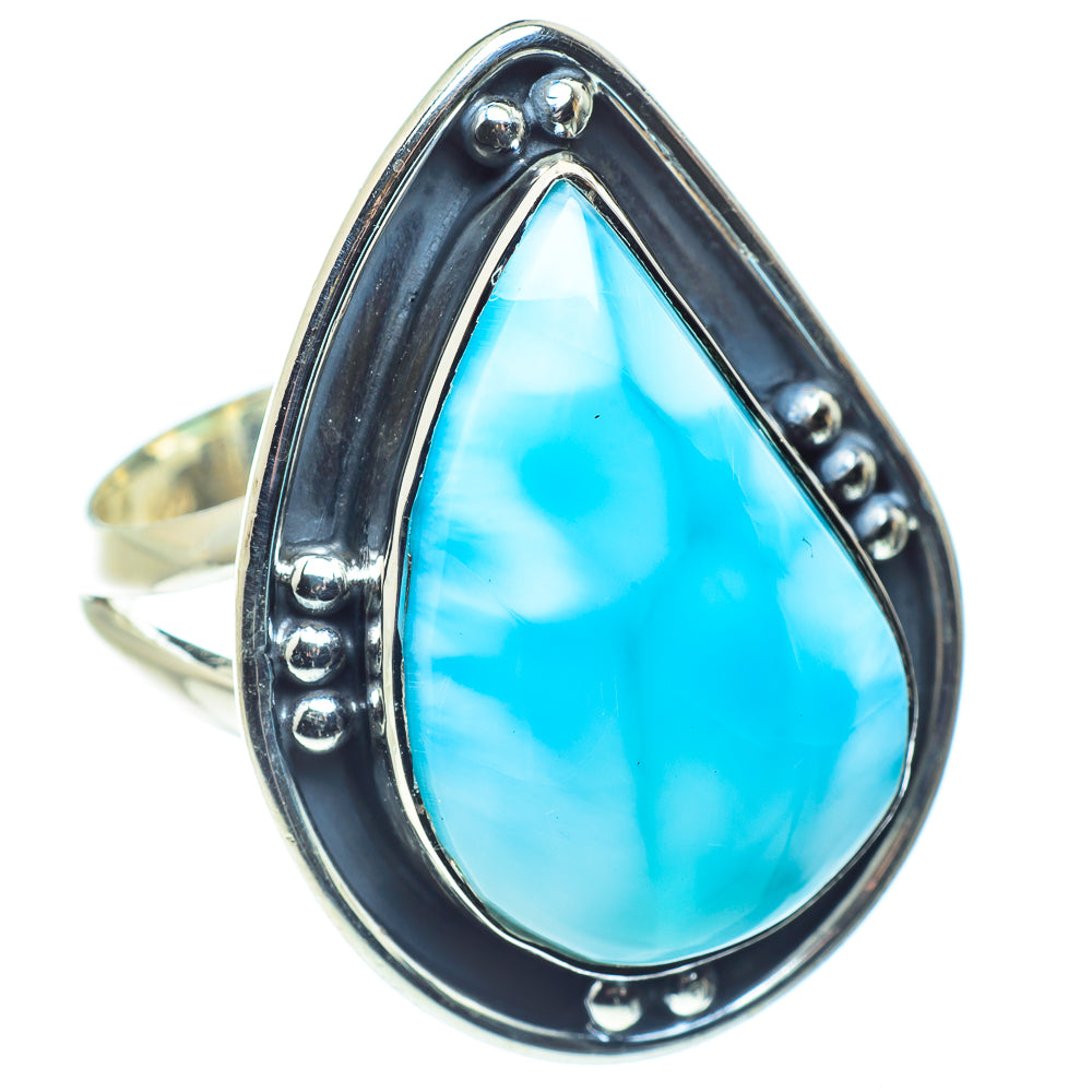 Larimar Rings handcrafted by Ana Silver Co - RING59341