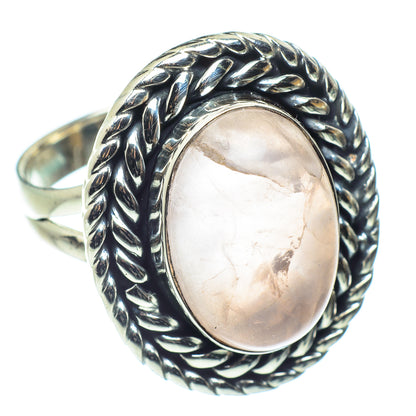 Rose Quartz Rings handcrafted by Ana Silver Co - RING59352