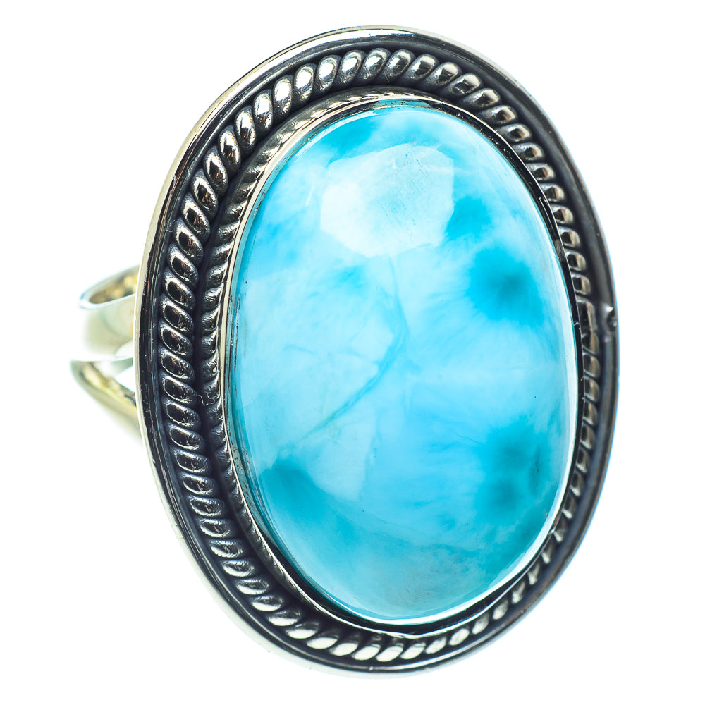 Larimar Rings handcrafted by Ana Silver Co - RING59354