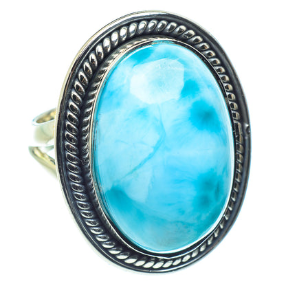 Larimar Rings handcrafted by Ana Silver Co - RING59354