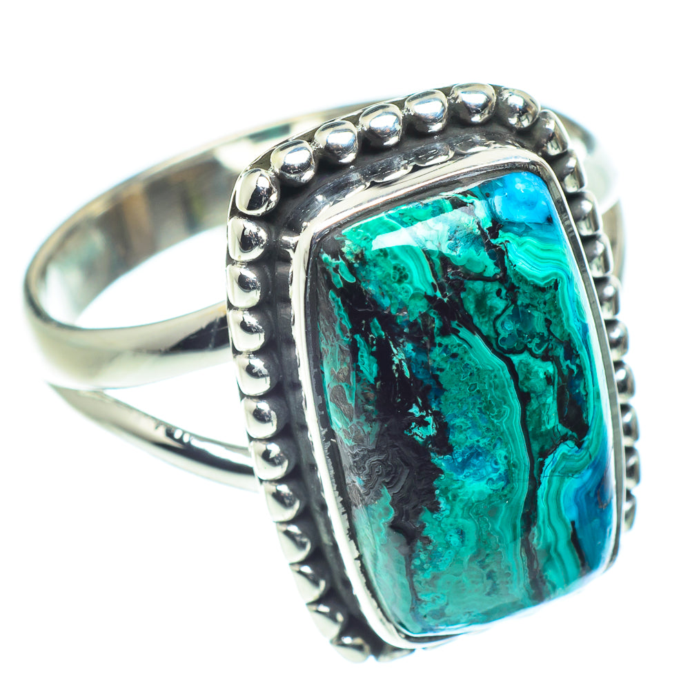 Chrysocolla Rings handcrafted by Ana Silver Co - RING59359