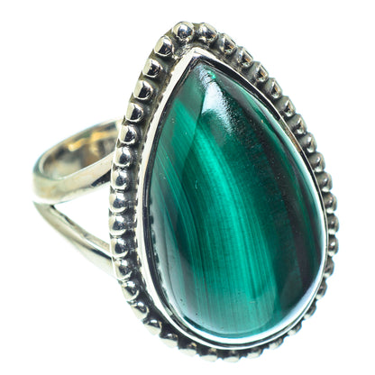 Malachite Rings handcrafted by Ana Silver Co - RING59363