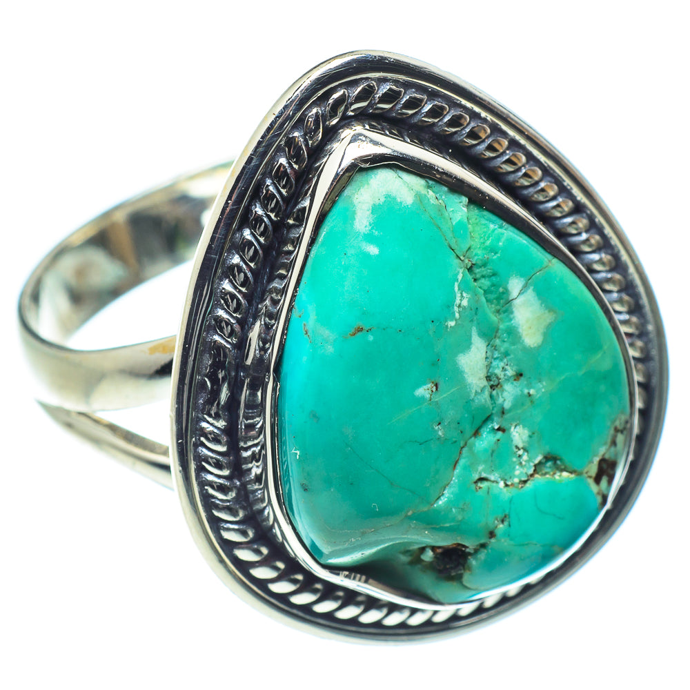 Tibetan Turquoise Rings handcrafted by Ana Silver Co - RING59365