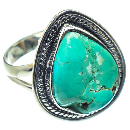 Tibetan Turquoise Rings handcrafted by Ana Silver Co - RING59365