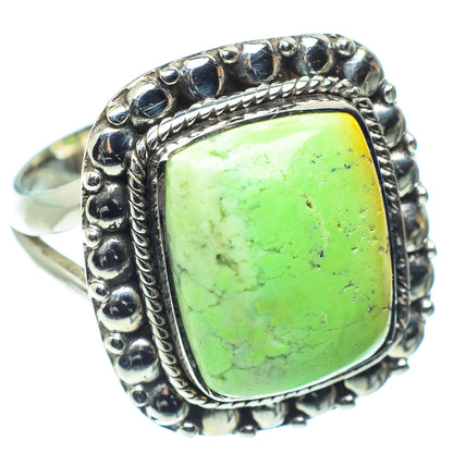 Lemon Chrysoprase Rings handcrafted by Ana Silver Co - RING59382