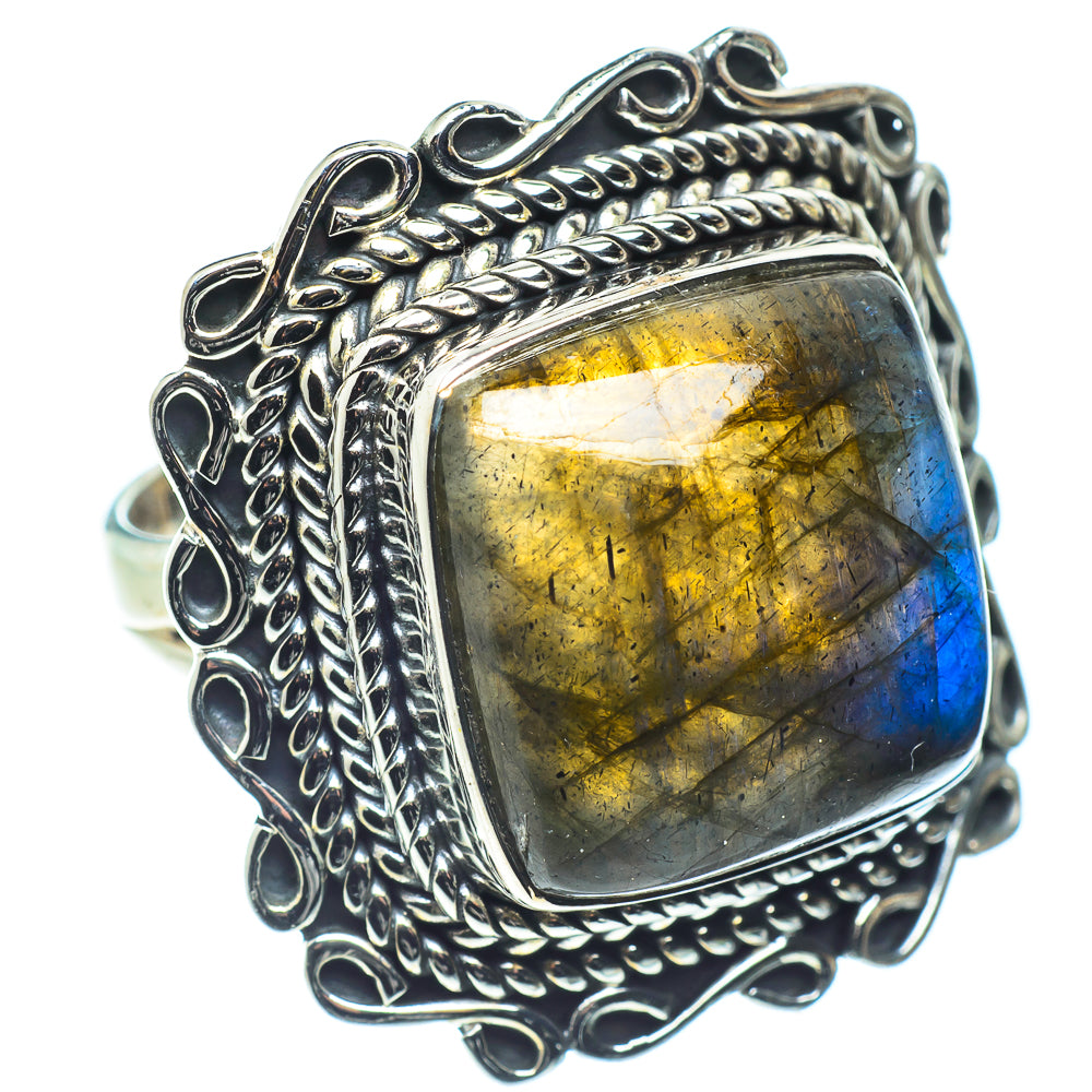 Labradorite Rings handcrafted by Ana Silver Co - RING59395