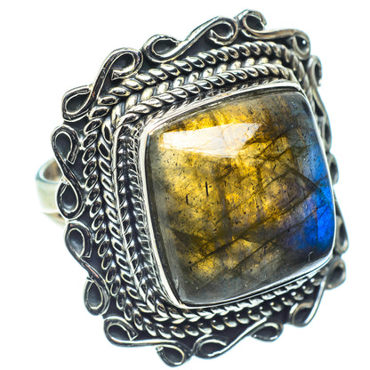 Labradorite Rings handcrafted by Ana Silver Co - RING59395
