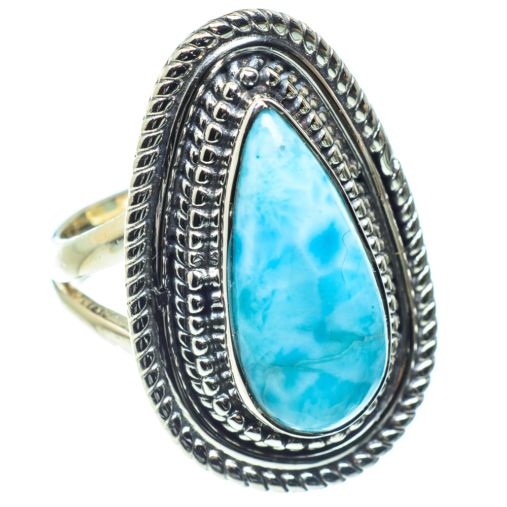 Larimar Rings handcrafted by Ana Silver Co - RING59397