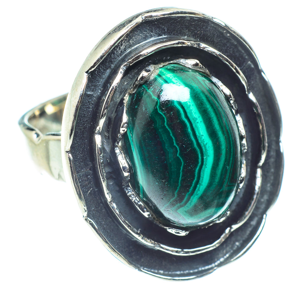 Malachite Rings handcrafted by Ana Silver Co - RING59403