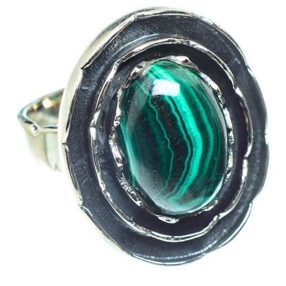 Malachite Rings handcrafted by Ana Silver Co - RING59403