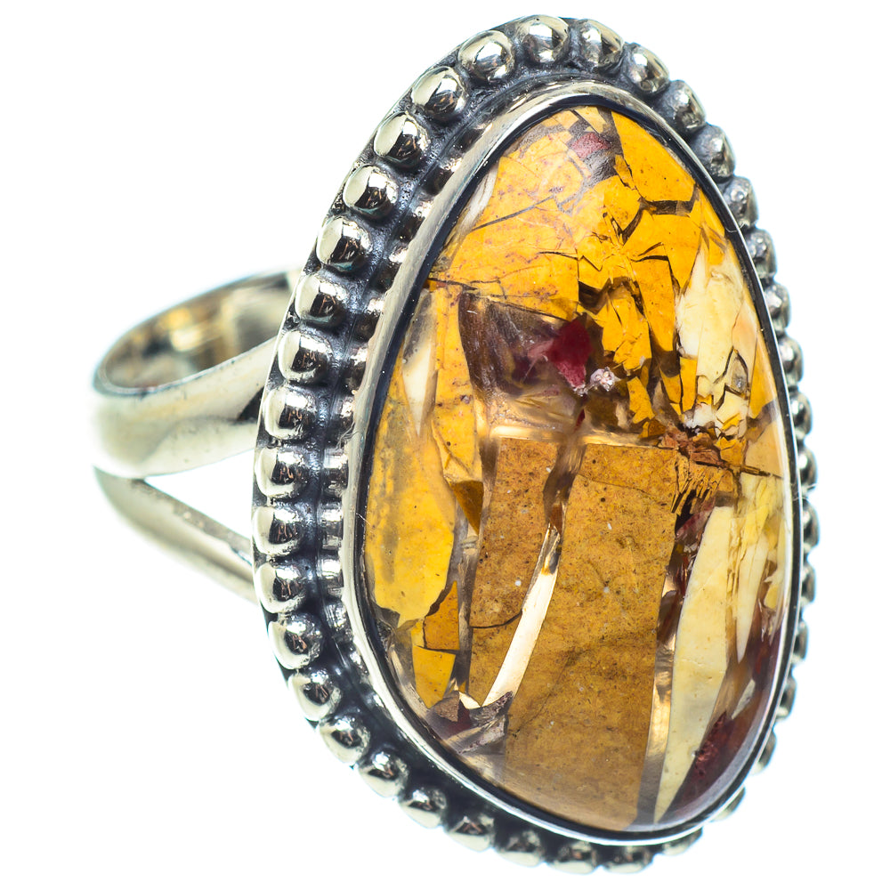 Brecciated Mookaite Rings handcrafted by Ana Silver Co - RING59406