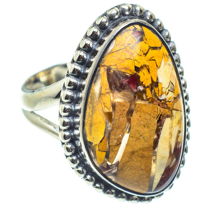 Brecciated Mookaite Rings handcrafted by Ana Silver Co - RING59406