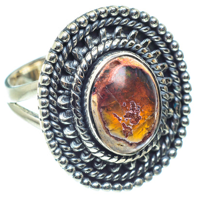 Mexican Fire Opal Rings handcrafted by Ana Silver Co - RING59412