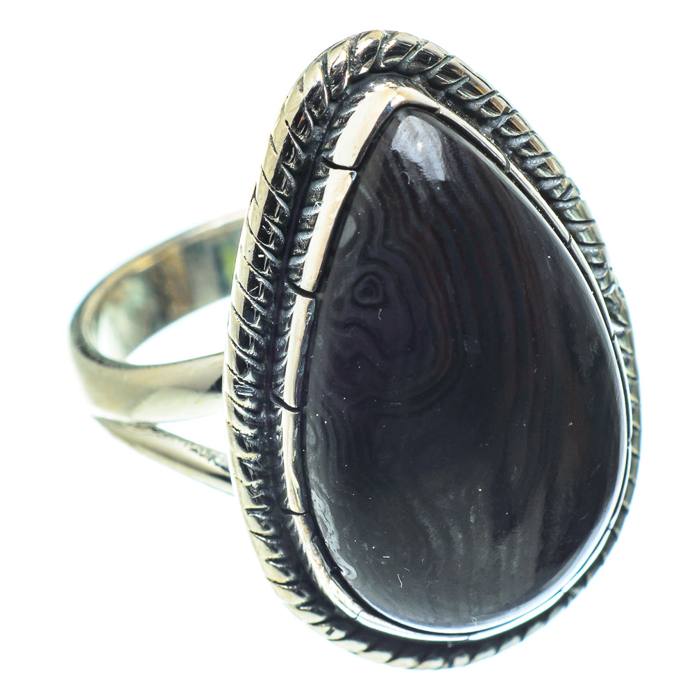 Psilomelane Rings handcrafted by Ana Silver Co - RING59434 - Photo 2