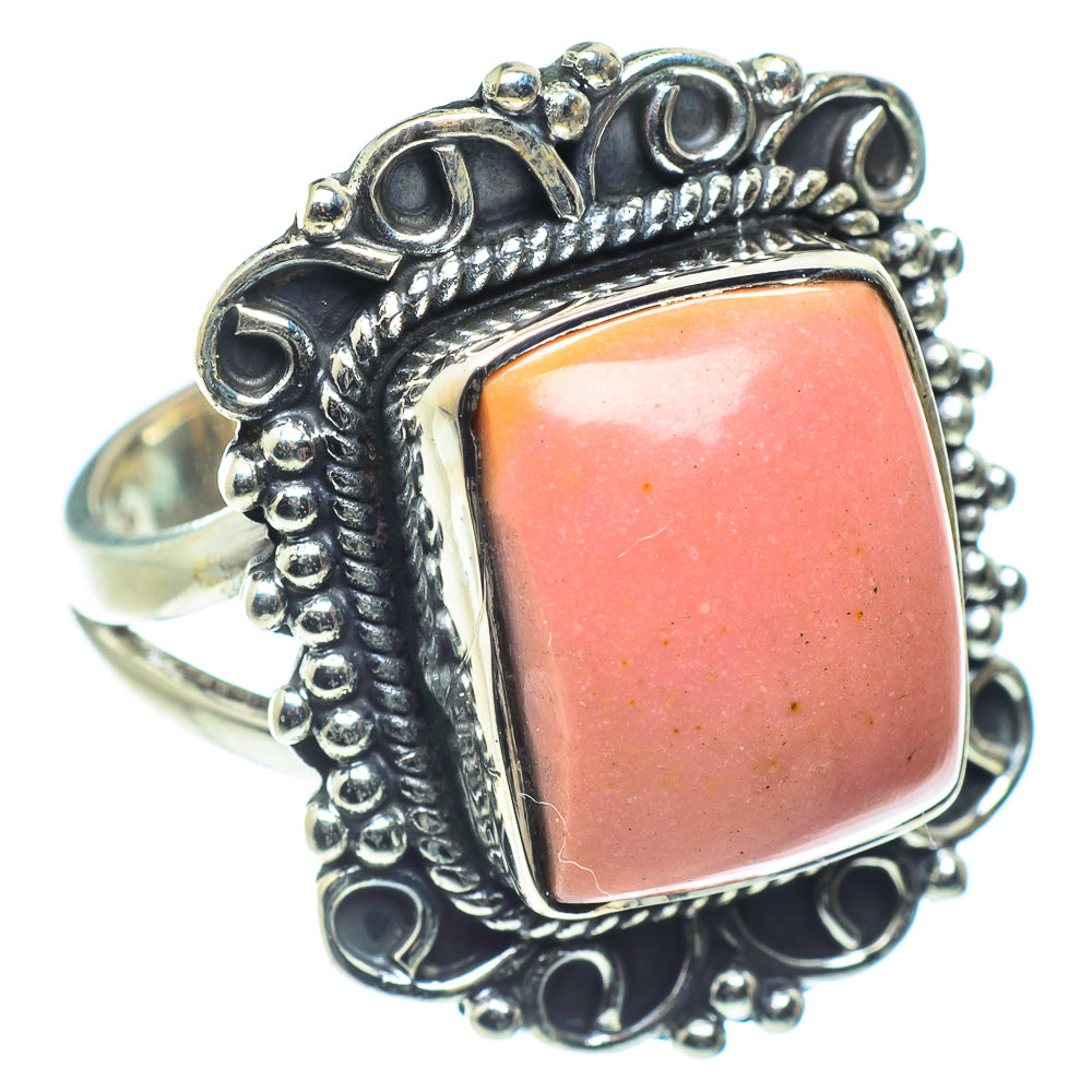 Pink Opal Rings handcrafted by Ana Silver Co - RING59438